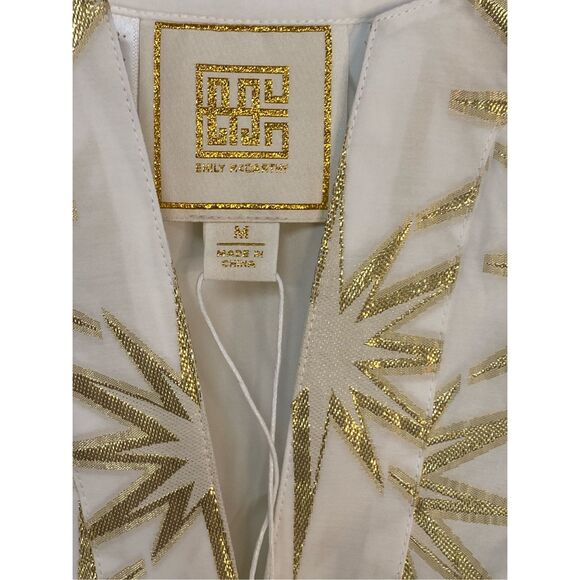 Emily McCarthy NWT Maggie Top in Gold Burst Size M - Picture 6 of 7